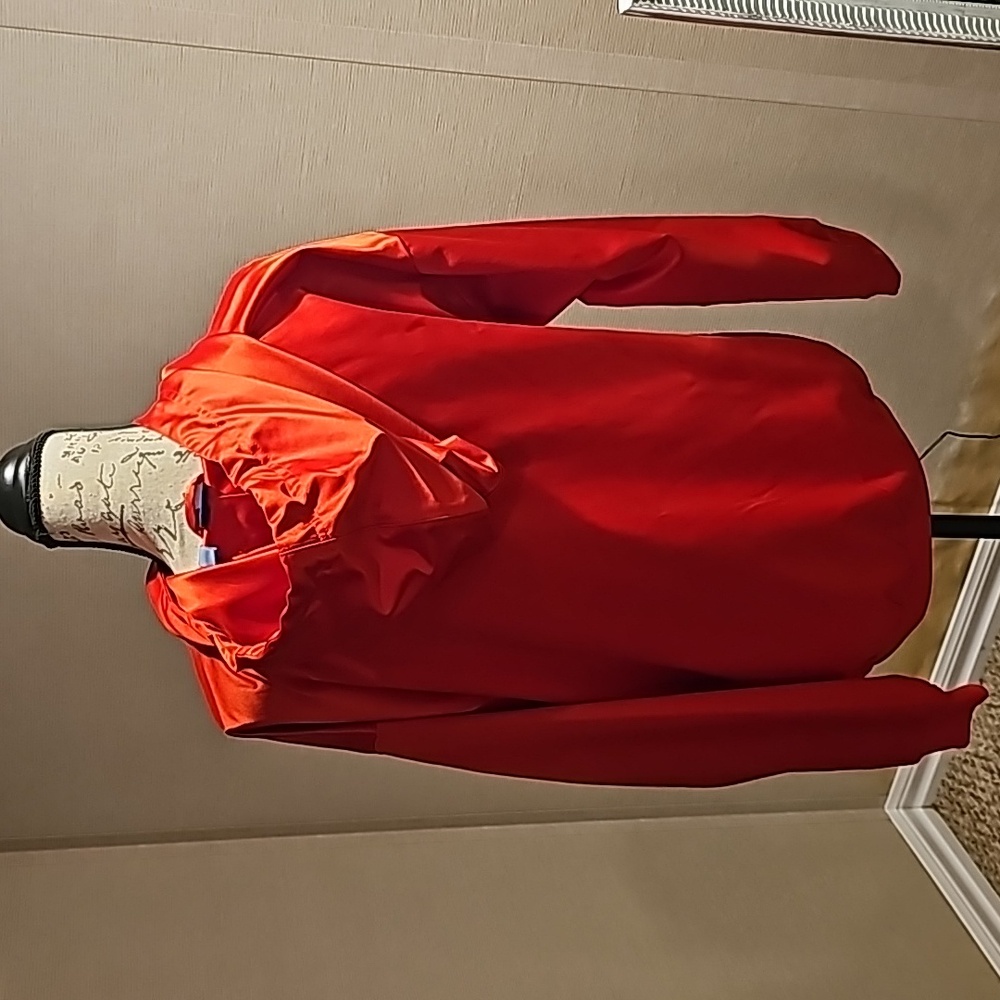 Adidas red hoodie...size small....polyester. - Picture 4 of 8